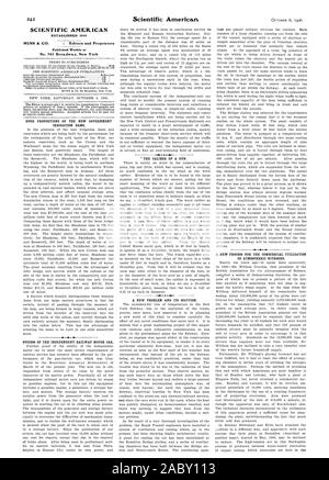 SCIENTIFIC AMERICAN ESTABLISHED 1845 Published Weekly at No. 361 Broadway New York HUGE PROPORTIONS OF THE NEW GOVERNMENT IRRIGATION DAMS. SUCCESS OF THE INDEPENDENT RAILWAY MOTOR CAR. 4  14 THE CALIBER OF A GUN. A NEW PROBLEM AND ITS SOLUTION. A NEW PROCESS FOR THE COMMERCIAL UTILIZATION OF ATMOSPHERIC NITROGEN., 1906-10-06 Stock Photo