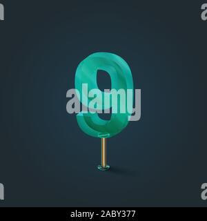 Character made by glass, vector Stock Vector
