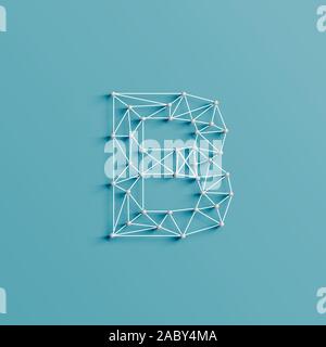 A character made by pins and lines, 3D and realistic, vector Stock Vector
