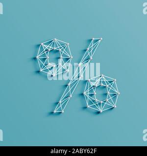 A character made by pins and lines, 3D and realistic, vector Stock Vector