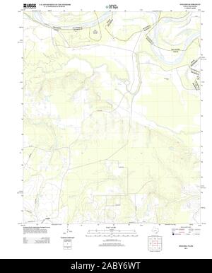 USGS TOPO Map Oklahoma TX English 20130116 TM Restoration Stock Photo