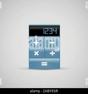 A realistic calculator icon, vector Stock Vector