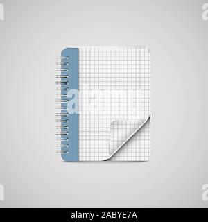 A realistic notebook icon, vector Stock Vector