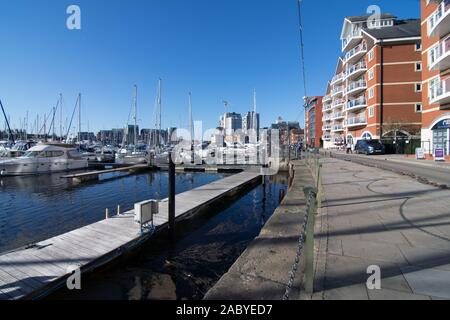 Ipswich Waterfront and dock Stock Photo