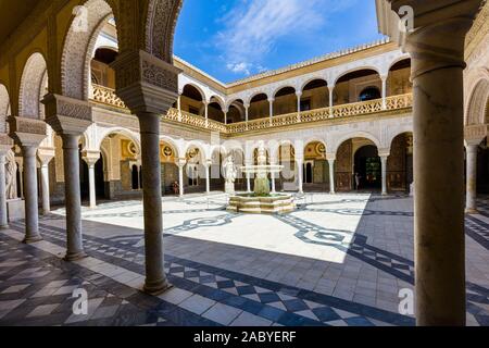 La Casa de Pilatos or Pilate's House built in the 16th century in Seville Spain Stock Photo