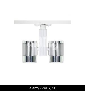 White led lighting, led flood light, lamp led, isolated on a white background Stock Photo