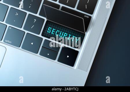 Computer security risk concept. Internet virus. Antivirus. Internet. Internet threats. Hacker attack. 3D illustration Stock Photo
