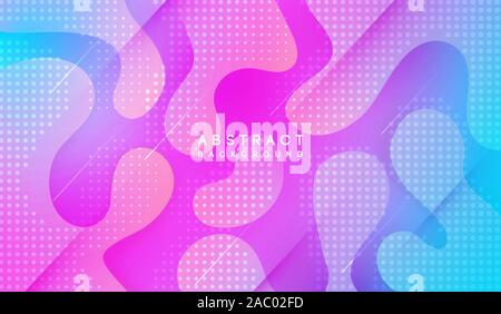 Moving colorful abstract background. Dynamic Effect. Vector Illustration. Design Template. Stock Vector