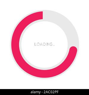Isolated loading bars Stock Vector