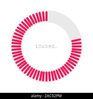 Isolated loading bars Stock Vector