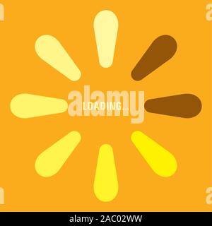 Isolated loading bars Stock Vector