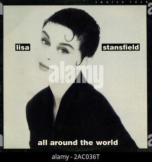 Lisa Stansfield - All Around The World - Vintage vinyl album cover Stock Photo