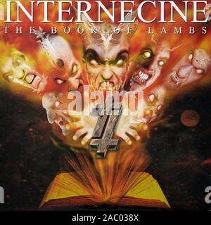 INTERNECINE - The Book of Lambs - Vintage vinyl album cover Stock Photo