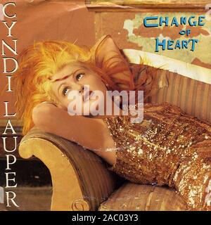 Cyndi Lauper - Change Of Heart - Vintage vinyl album cover