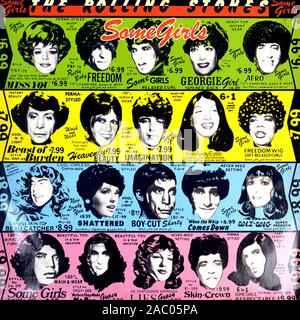 The Rolling Stones - Some Girls - Vintage Vinyl Album Cover Stock Photo ...