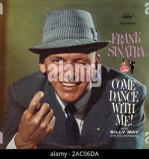 Come Dance With Me!  Frank Sinatra - Vintage vinyl album cover Stock Photo