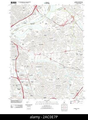 USGS TOPO Map Pennsylvania NJ Camden 20110502 TM Restoration Stock Photo