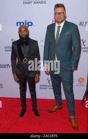 Phathutshedzo Makwarela and Gwydion Beynon attend the 2019 ...