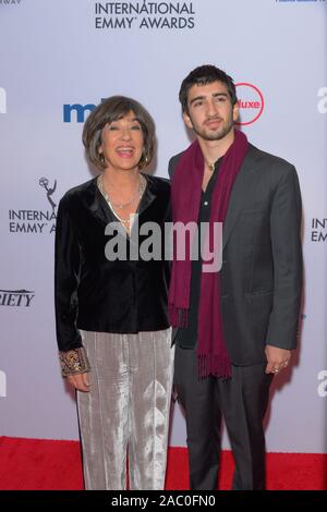 Christiane Amanpour and Darius John Rubin attend 47th International ...