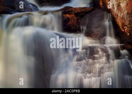 Cascading Water in Motion Stock Photo