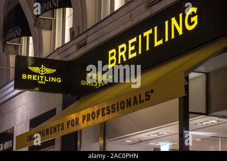 Breitling sign editorial stock image. Image of name - 138041609