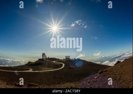 Maui's Haleakala Summit Crater Observatory Stock Photo - Alamy