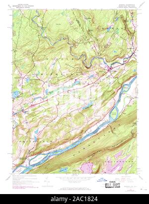 Bushkill, Pennsylvania, map 1944, 1:24000, United States of America by ...