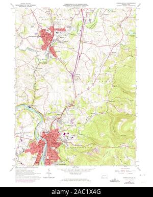 Connellsville, Pennsylvania, map 1964, 1:24000, United States of ...