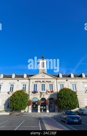 Europe, France, Nouvelle-Aquitaine, Orthez Hotel de Ville (The Town Hall) Stock Photo