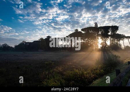 Sunrise in Tuscany Stock Photo