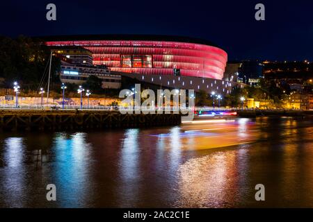 San Mamés,  the name of Athletic Bilbao's new football stadium. The stadium replaced the 'old' San Mamés as the home of Athletic Bilbao, Bilbao, Bizka Stock Photo