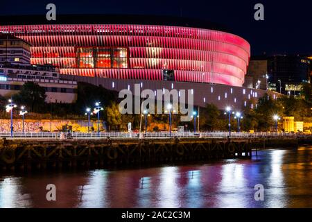 San Mamés,  the name of Athletic Bilbao's new football stadium. The stadium replaced the 'old' San Mamés as the home of Athletic Bilbao, Bilbao, Bizka Stock Photo