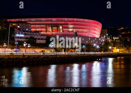 San Mamés,  the name of Athletic Bilbao's new football stadium. The stadium replaced the 'old' San Mamés as the home of Athletic Bilbao, Bilbao, Bizka Stock Photo