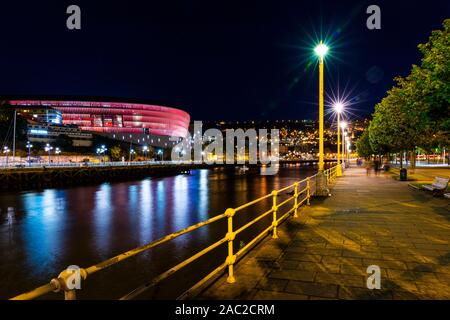 San Mamés,  the name of Athletic Bilbao's new football stadium. The stadium replaced the 'old' San Mamés as the home of Athletic Bilbao, Bilbao, Bizka Stock Photo