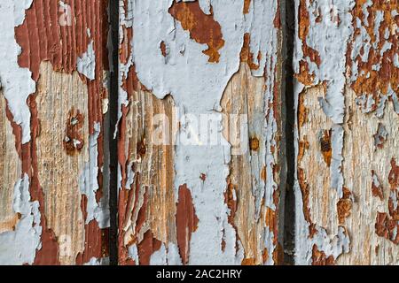 Old paited wood wall texture. Stock Photo