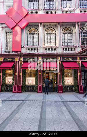 The Cartier flagship store on Old Bond Street London England UK