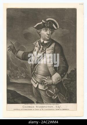 George Washington, Esqr General and Commander in Chief of the Continental Army in America EM3795 From a drawing by Alexander Campbell of Williamsburgh; George Washington, Esqr. General and Commander in Chief of the Continental Army in America. Stock Photo