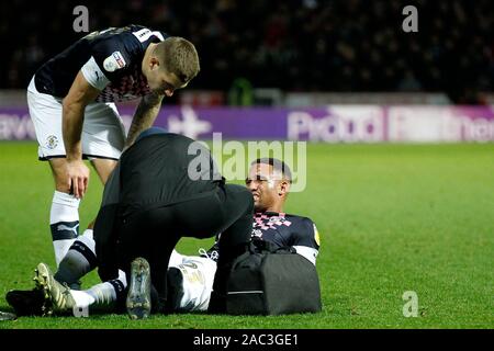 London, UK. 30th Nov, 2019. during the EFL Sky Bet Championship match between Brentford and Luton Town at Griffin Park, London, England on 30 November 2019. Photo by Carlton Myrie. Editorial use only, license required for commercial use. No use in betting, games or a single club/league/player publications. Credit: UK Sports Pics Ltd/Alamy Live News Stock Photo