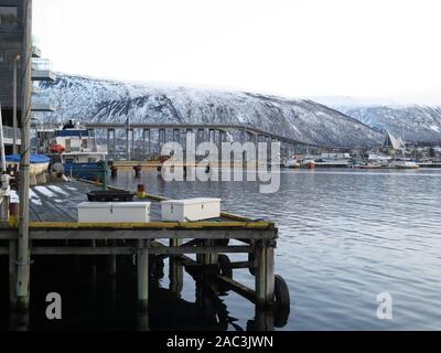 Tromso bridge, Tromso, Norway Stock Photo