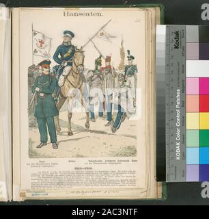 Soldier of Germany, Hohenzollern, 1808-1849; Lubeck, 1750-1768 Germany, Hohenzollern, 1808-1849; Lubeck, 1750-1768Germany, Hohenzollern, 1808-1849; Lubeck, 1750-1768. Stock Photo