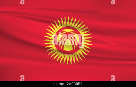 Download Kyrgyzstan flag design vector Stock Vector Art ...