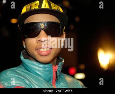 Tyga backstage at the Roxy on March 25, 2009 in West Hollywood, California. Stock Photo