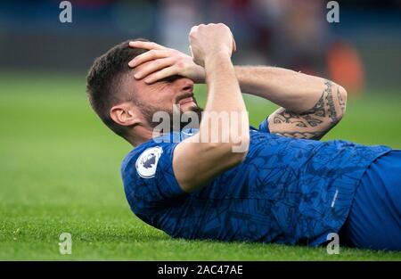 London, UK. 30th Nov, 2019. Olivier Giroud of Chelsea during the Premier League match between Chelsea and West Ham United at Stamford Bridge, London, England on 30 November 2019. Photo by Andy Rowland. Credit: PRiME Media Images/Alamy Live News Stock Photo