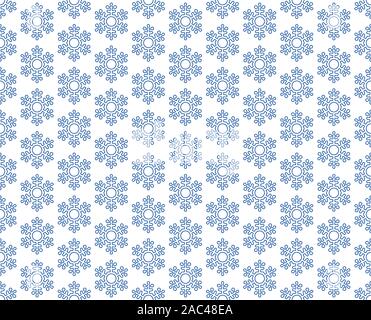 Seamless pattern of the abstract hexagonal geometric snowflakes Stock Vector