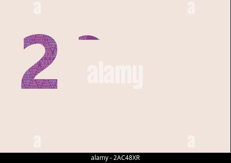 Happy 2020 New year holiday card with christmas pattern . Merry Xmas banner in modern minimalistic design style with flat text Stock Vector