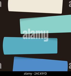 banners set on black background Stock Vector