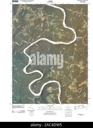 USGS TOPO Map Pennsylvania PA Kennerdell 20100630 TM Restoration Stock Photo