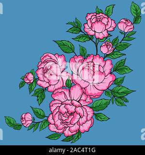 Flower cartoon Graphic designer creates flower ideas Illustration vector On cartoon  art comics style Abstract dot colorful background Stock Vector