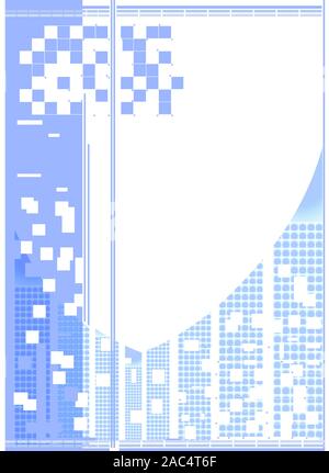 Abstract background with squares Graphic design pattern outline city Abstract shape wallpaper Illustration vector colorful background Stock Vector