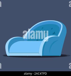 Furniture in home Graphic design sofa Illustration vector Gradient colorful background Stock Vector